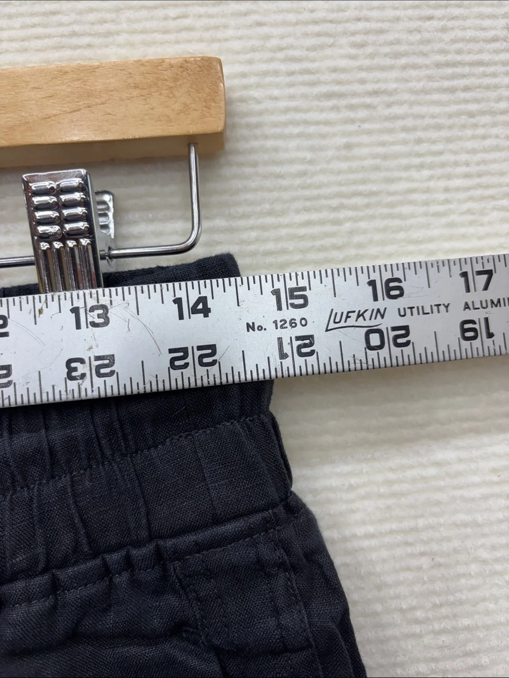New Quince | medium Black Linen Drawstring pants wide leg